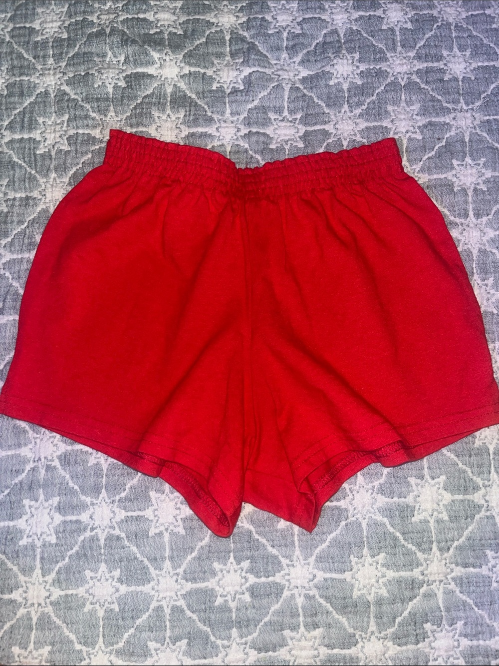 Augusta Sportswear Women's Red Elastic-Waist Athletic Shorts